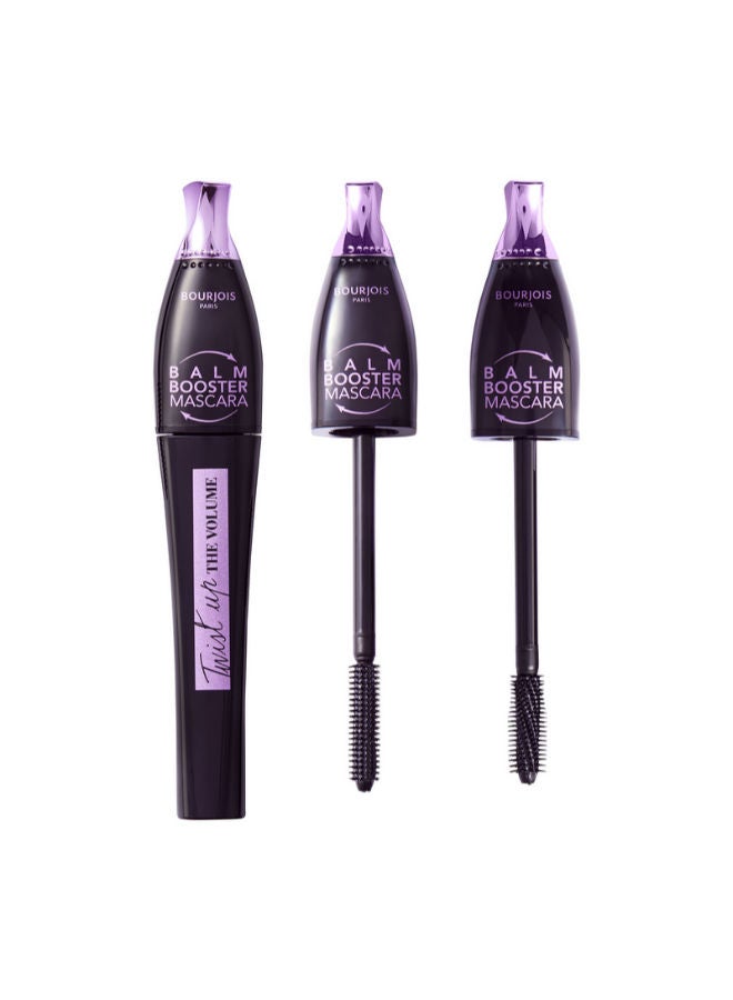 BOURJOIS PARIS Twist Up The Volume Mascara 001 Ultra Black & Twist Up The Volume Balm Booster Mascara 003 Black/Noir Bundle - Image 3